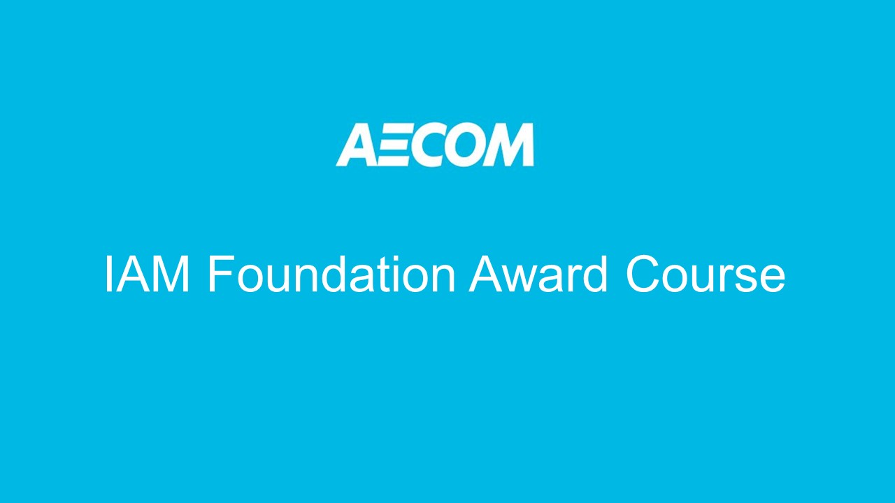 IAM Foundation Award Course